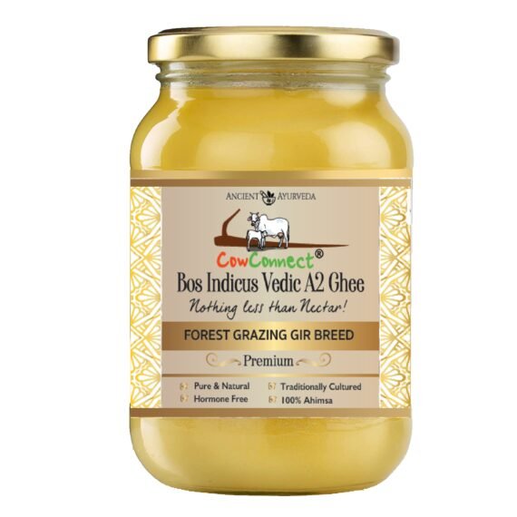 CowConnect Bos Indicus Premium Vedic A2 Ghee(Gir Variant)-500ML